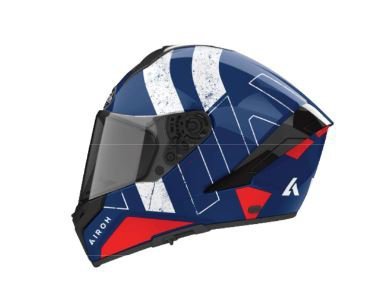 KASK AIROH MATRYX SCOPE BLUE/RED GLOSS S