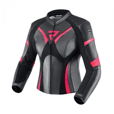 KURTKA SKÓRZANA REBELHORN REBEL LADY PINK/BLACK D38
