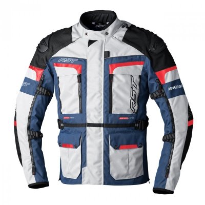 KURTKA TEKSTYLNA RST PRO SERIES ADVENTURE X SILVER/DARK BLUE/RED L (2409)