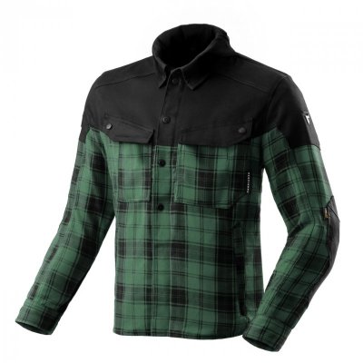 KOSZULA REBELHORN SHIFTER BLACK/GREEN 5XL