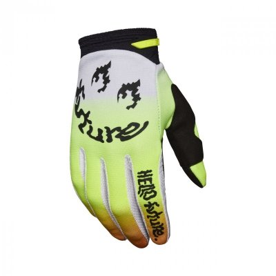 RĘKAWICE FOX 180 HELLO FUTURE WHITE/YELLOW M