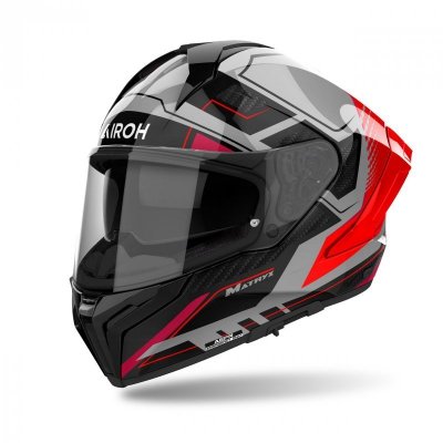 KASK AIROH MATRYX ROCKET RED GLOSS XS