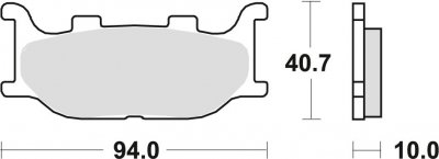 TRW klocki hamulcowe przód Yamaha FZ6-S2 600 NA ( 07-10)