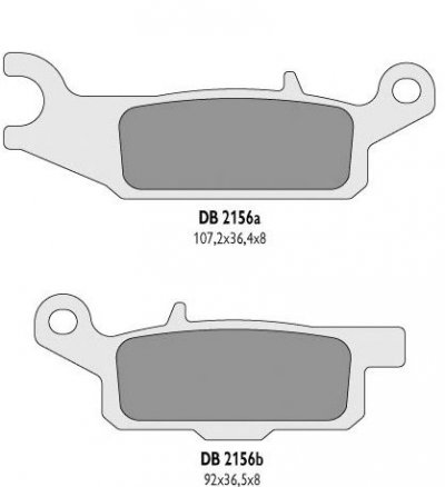 Delta Braking klocki hamulcowe prawy przód Yamaha 550 YFM Grizzly 09-12