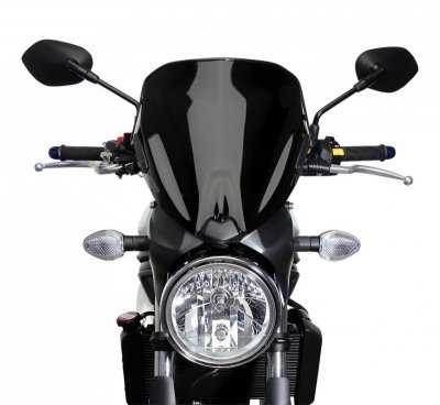 Szyba motocyklowa MRA SUZUKI SV 650 WCX0 / WCX1 2016-, forma NSN, czarna