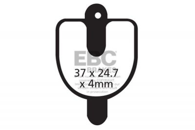CFA288 - Klocki hamulcowe rowerowe (organiczne) EBC Brakes