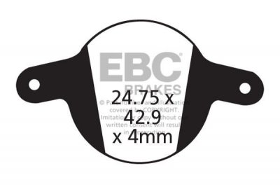 CFA326HH - Klocki hamulcowe rowerowe (spiekane) EBC Brakes