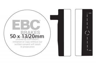 Klocki hamulcowe EBC FA012 (kpl. na 1 tarcze)