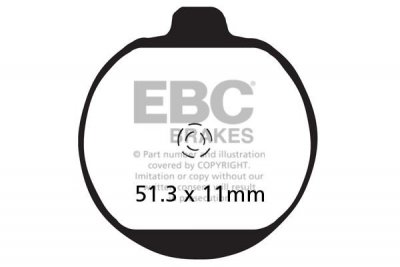 Klocki hamulcowe EBC FA062 (kpl. na 1 tarcze)