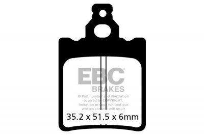 Klocki hamulcowe EBC FA337R (kpl. na 1 tarcze) (odpowiednik PROX 37.207302)