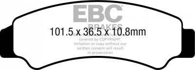 Klocki hamulcowe EBC FA726 (kpl. na 1 tarcze)