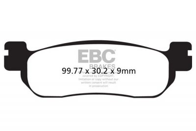 Klocki hamulcowe EBC SFAC275 skuterowe karbonowe (kpl. na 1 tarcze)