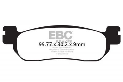 Klocki hamulcowe EBC SFAC275 skuterowe karbonowe (kpl. na 1 tarcze)