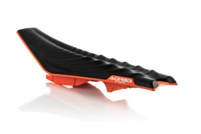 ACERBIS SIEDZENIE KOMPLETNE KANAPA X-SEAT KTM EXC / EXC-F 17-19, SX / SX-F 16-18 MIĘKKIE KOLOR CZARNY / POMARAŃCZOWY