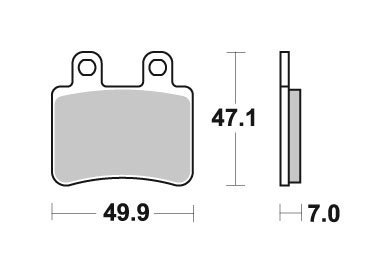 SBS PROMOCJA KLOCKI HAMULCOWE KH350 STREET STANDART CERAMIC KOLOR CZARNY PASUJE DO: BMW C125/200, MALAGUTI MADISON 3, PRZÓD