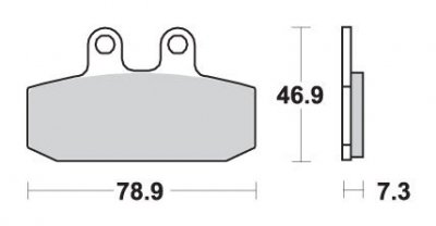 SBS KLOCKI HAMULCOWE KH256 STREET STANDART CERAMIC KOLOR CZARNY