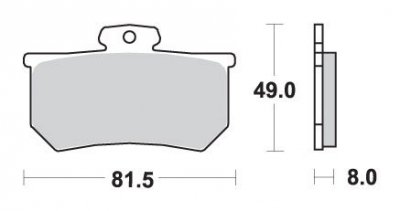 SBS WYPRZEDAŻ KLOCKI HAMULCOWE KH107 STREET STANDART CERAMIC DO ZACISKU A.P. RACING CALIPERS KOLOR CZARNY