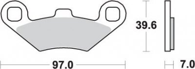 SBS KLOCKI HAMULCOWE KH159 OFF-ROAD SINTER KOLOR ZŁOTY PASUJE DO: ATV POLARIS TRAIL BOSS, SPORTSMAN, MAGNUM, BIG BOSS