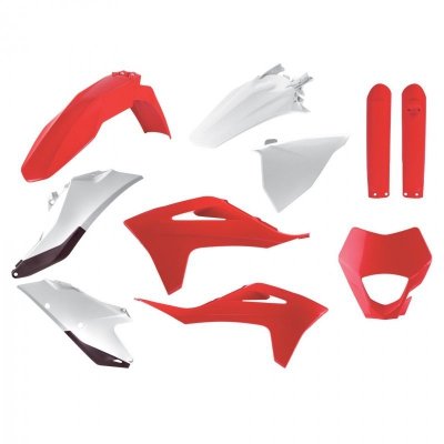 POLISPORT KOMPLET PLASTIKÓW GAS GAS EC 250/300 TPI 21-23; EC-F 250/350 21-23 W ZESTAWIE OSŁONA LAMPY (8668300002) I OSŁONY AMORT