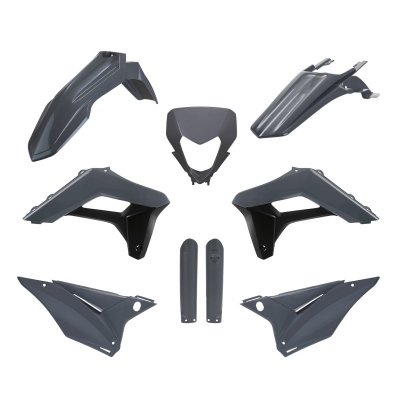 POLISPORT KOMPLET PLASTIKÓW (FULL KIT) SHERCO SE-R/SEF-R 24 W ZESTAWIE OSŁONA LAMPY (8681100011) I OSŁONY AMORTYZATORÓW (8398600
