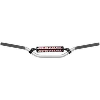 RENTHAL KIEROWNICA 7/8 CALA (22MM) MX HANDLEBAR SILVER/GREY RC PADDED KOLOR SREBRNY/SZARY Z GĄBKĄ