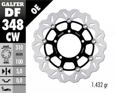 GALFER TARCZA HAMULCOWA PRZÓD SUZUKI GSX-R 600 '06-'07; GSX-R 750 '06-'07; GSX-R 1000 '05-'08; M 1