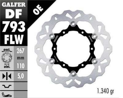 GALFER TARCZA HAMULCOWA TYŁ KTM 1050 ADVENTURE '15-; 1090 ADVENTURE '17-; 1190R ADVENTURE '13-; 1290R/S/T SUPER A