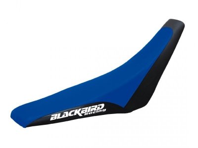BLACKBIRD POKROWIEC / POSZYCIE NA SIEDZENIE YAMAHA TT 600S 95-05 TRADITIONAL LOGO YAMAHA KOLOR CZARNY NIEBIESKI