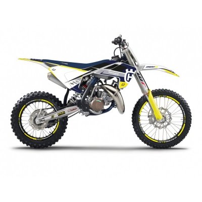 BLACKBIRD KOMPLET NAKLEJEK (OKLEIN) HUSQVARNA TC 85 18-24 DREAM 5 KOLOR ŻÓŁTY CZARNY BIAŁY NIEBIESKI