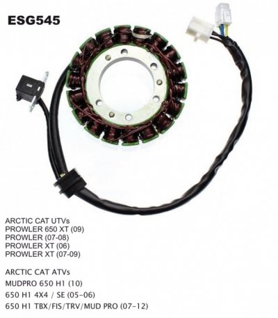 ELECTROSPORT UZWOJENIE ALTERNATORA (STATOR) ARCTIC CAT 650 H1 (06-) (0802-037)