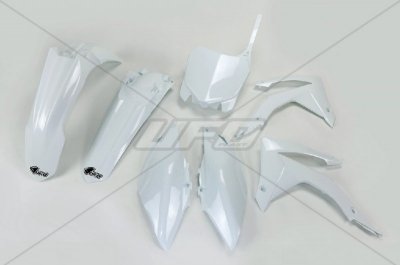 UFO KOMPLET PLASTIKÓW HONDA CRF 450R 13-16, CRF 250R 14-17 KOLOR BIAŁY(HO116E041)