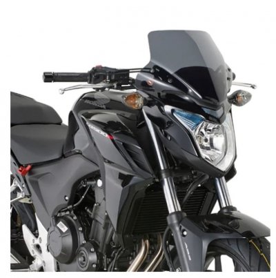 KAPPA 2025/05 SZYBA HONDA CB 500 F 13-15 (WYS. 28,5 X SZER. 36 CM) PRZYCIEMNIANA Z MOCOWANIAMI