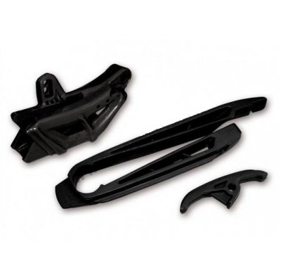 UFO KOMPLET ŚLIZG (KT03069) + PROWADNICA (KT03068) ŁAŃCUCHA KTM SX/SXF 97-06, EXC/EXC-F 97-07 KOLOR CZARNY