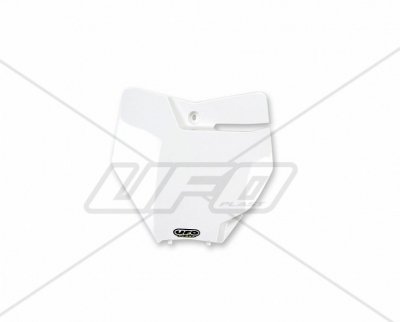 UFO TABLICA NA NUMER STARTOWY KTM SX/SXF 16-18 (Z WYJĄTKIEM SX 250 16) KOLOR BIAŁY