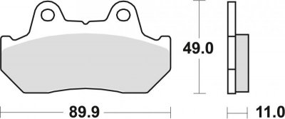 TRW ZF KLOCKI HAMULCOWE KH69/3 SINTER STREET HONDA CBR 600 / XL 600 V 87-90, CX 650 / TURBO 83-85, CB 750 / CB 900 BOLDOR 81-83,