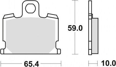 TRW ZF KLOCKI HAMULCOWE KH70 ORGANIC YAMAHA XJ 550 81-82, XJ 750 82-85, XV 1000 83-85, XS 1100 81-82 PRZÓD (PROMOCJA)