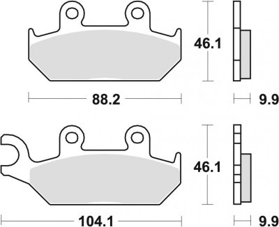 TRW ZF KLOCKI HAMULCOWE KH172 ORGANIC YAMAHA XT 600 90-03, XTZ 660 91-99, PRZÓD (PROMOCJA)