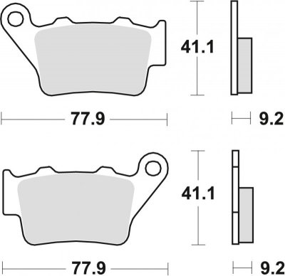 TRW ZF KLOCKI HAMULCOWE KH208 ORGANIC APRILIA PEGASO 650 01-10, ETV 1200 CAPONORD 13-17, HONDA NX 650 DOMINATOR 95-01, YAMAHA MT