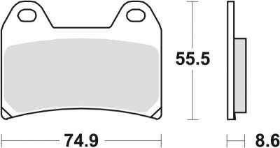 TRW ZF KLOCKI HAMULCOWE KH244 SINTER APRILIA PEGASO 650 05-10, BMW F 800 GT / R / S / ST 08-16, KTM 790 ADV 19-, 1090 ADV 17-, S