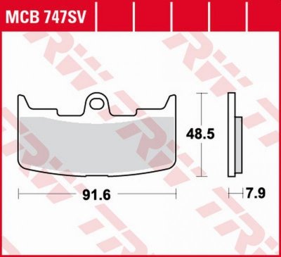 TRW ZF KLOCKI HAMULCOWE KH345 SINTER STREET BUELL XB-9R FIREBOLT 02-07, XB-9S/SX LIGHTNING 03-10, XB-12S/R/X/TT FIREBOLT/LIGHTNI
