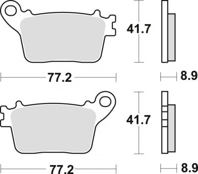 TRW ZF KLOCKI HAMULCOWE KH436 SINTER CB 600 HORNET 07-15, CBR 600 RR 07-16, CBR 1000 FIREBLADE 06-19, KAWASAKI ZX6R 636 13-, ZX1