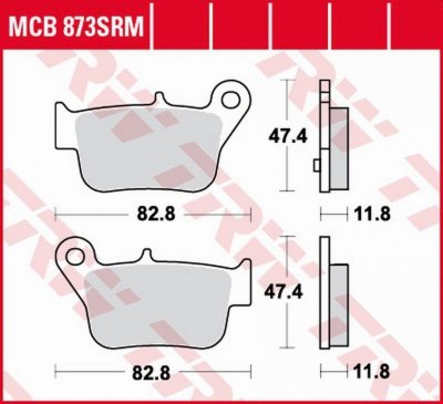 TRW LUCAS ZF KLOCKI HAMULCOWE KH628 SINTER SYM MAX SYM 400 '11-, MAX SYM 600 '14-, TYŁ