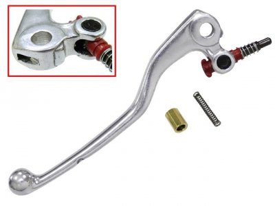 PSYCHIC DŹWIGNIA SPRZĘGŁA KTM SX/EXC 04-07 SWM 300 /500 ZE SPRĘŻYNKĄ I ŚRUBĄ REGULACYJNĄ (DŁUGA) (DSKT03SND)(DŁUGOŚĆ 153 MM)