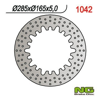 NG TARCZA HAMULCOWA PRZÓD/TYŁ BMW K75 84-96, K100 83-9, R100RS 85-94, R80RT 85-95 (285X165X4,8)