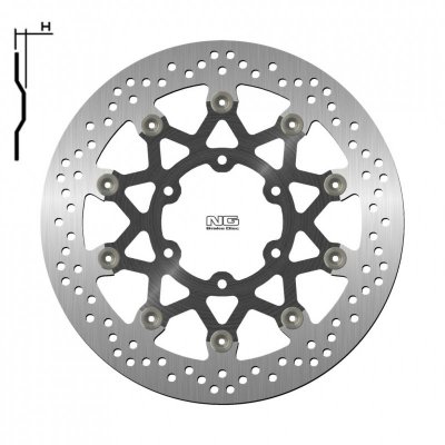 NG TARCZA HAMULCOWA PRZÓD KTM 390 ADVENTURE ABS 20, DUKE / ABS 17-20, RC / ABS 17-20, 125 DUKE / ABS 17-20 (320X90X5,0MM) (6X10,