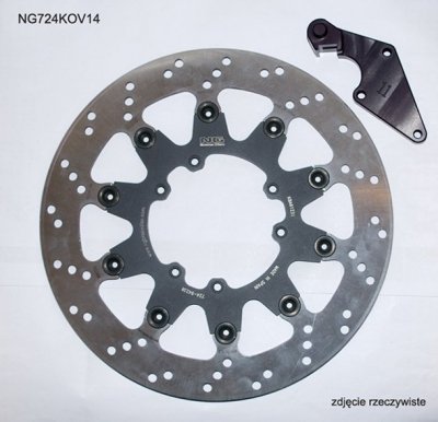 NG TARCZA HAMULCOWA PRZÓD Z ADAPTEREM OVERSIZE (320X101X5) HONDA CR 125 04-09, CRF 250R/X 04-14, CRF 450R 04-14, CRF 450X 04-16 