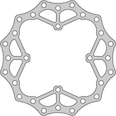 DELTA BRAKING TARCZA HAMULCOWA PRZÓD SUZUKI RMZ 250 07-21, RMZ 450 05-21, RMX450 10-19, WAVE ULTRA LIGHT (250X118X3MM) (4X9,5MM)