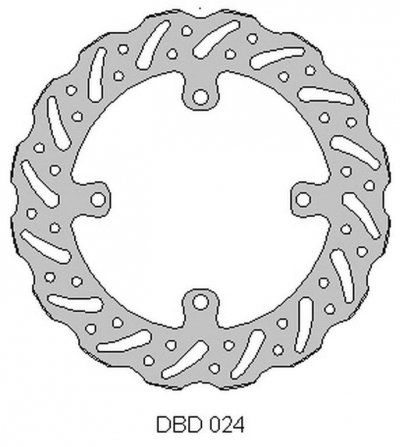 DELTA BRAKING TARCZA HAMULCOWA PRZÓD SUZUKI RMZ 250 07-21, RMZ 450 05-21, RMX450 10-19, WAVE (250X118X3MM) (4X9,5MM) (NG1048X)