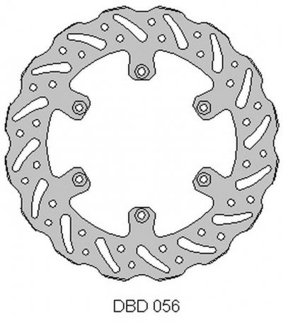DELTA BRAKING TARCZA HAMULCOWA TYŁ BETA 2T/4T 13-21, WAVE (220X108,2X4MM) (6X6,5MM) (NG1294)