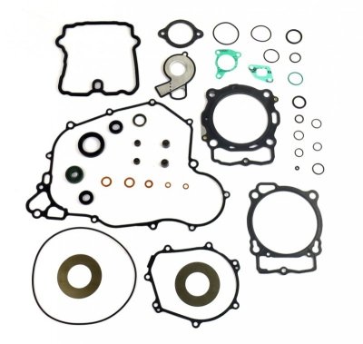 ATHENA KOMPLET USZCZELEK KTM EXCF 450/500 17-18, HUSQVARNA FE 450/501 17-18 (Z USZCZELKĄ POKRYWY ZAWOROWEJ I USZCZELNIACZAMI SIL